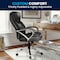Flash Furniture Hercules Office Chair, Black Back, 27-1/2 in W 32" L 47" H, Padded GO-2092M-1-BK-GG - alternate 3